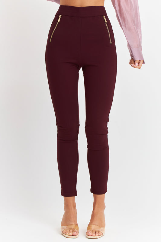 Calza Cierres Decorativos Burdeos