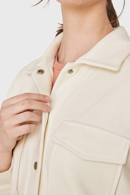 Sobrecamisa Tipo Pana Broches Blanco