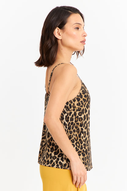 Top Pabilo Print Leopardo Café