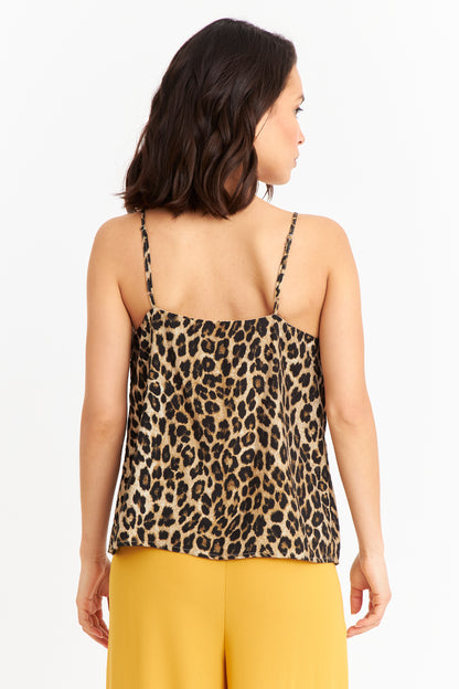 Top Pabilo Print Leopardo Café