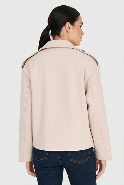 Abrigo Corto Beige