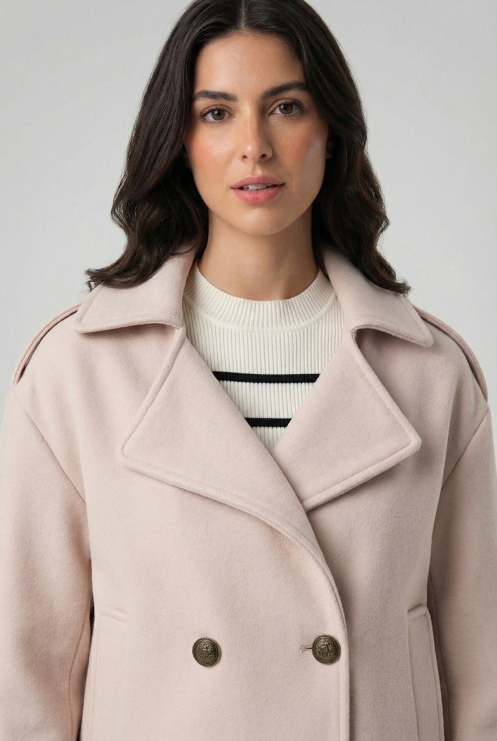 Abrigo Corto Beige