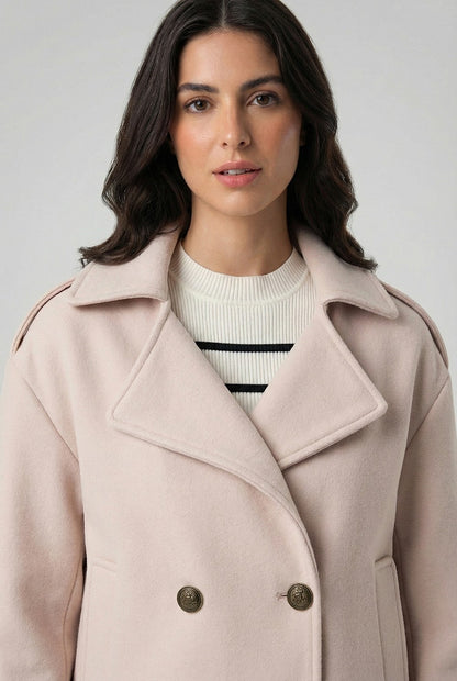 Abrigo Corto Beige