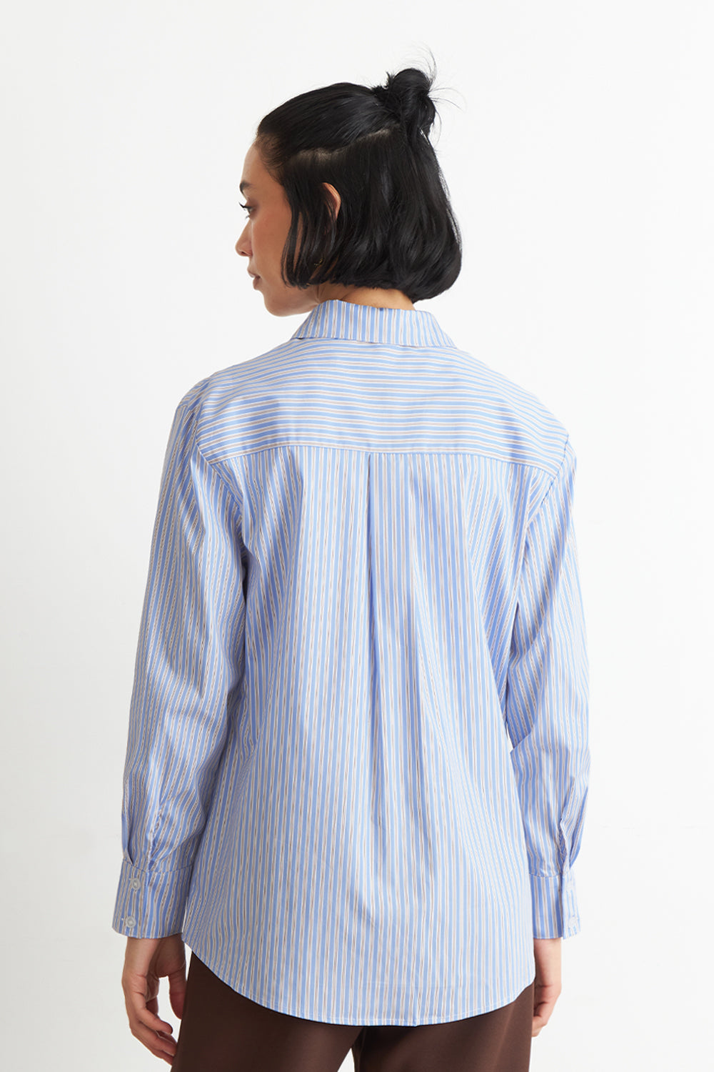 Camisa Rayas Celeste