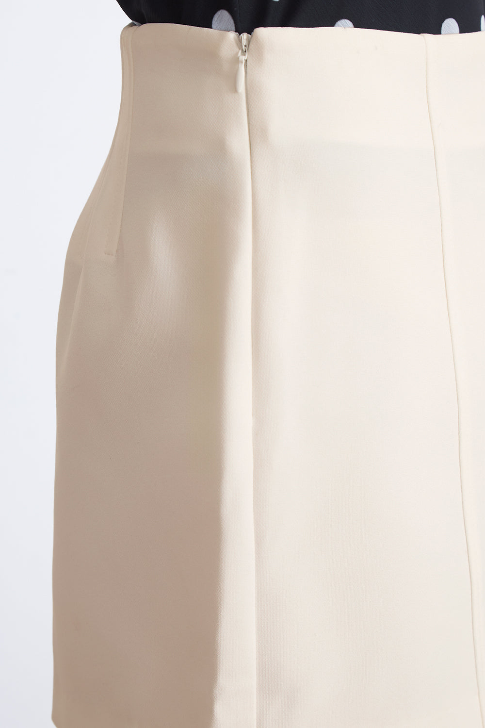 Short Básico Tiro Alto Beige