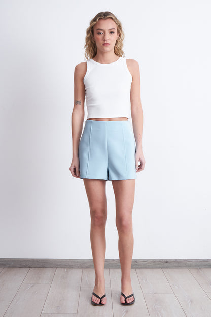 Short Básico Tiro Alto Celeste