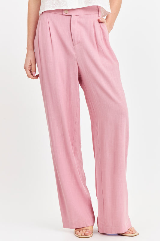 Pantalón Dos Botones Rosado
