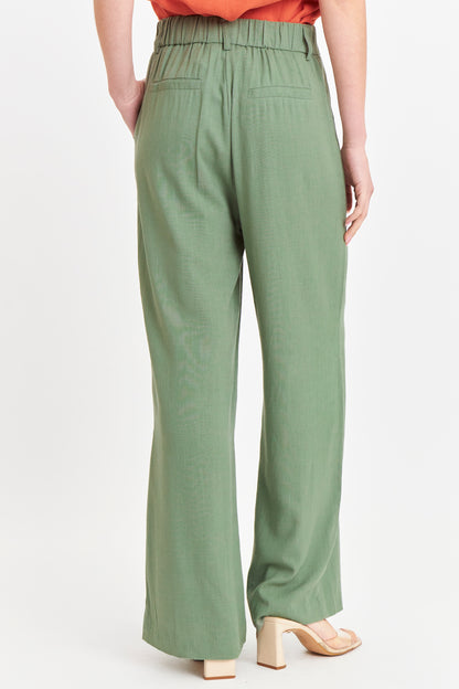 Pantalón Dos Botones Verde Oliva