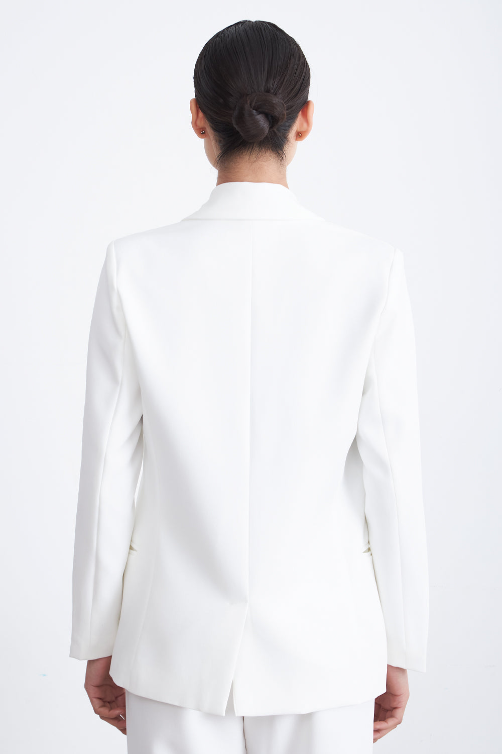 Blazer Básico de Tope Blanco