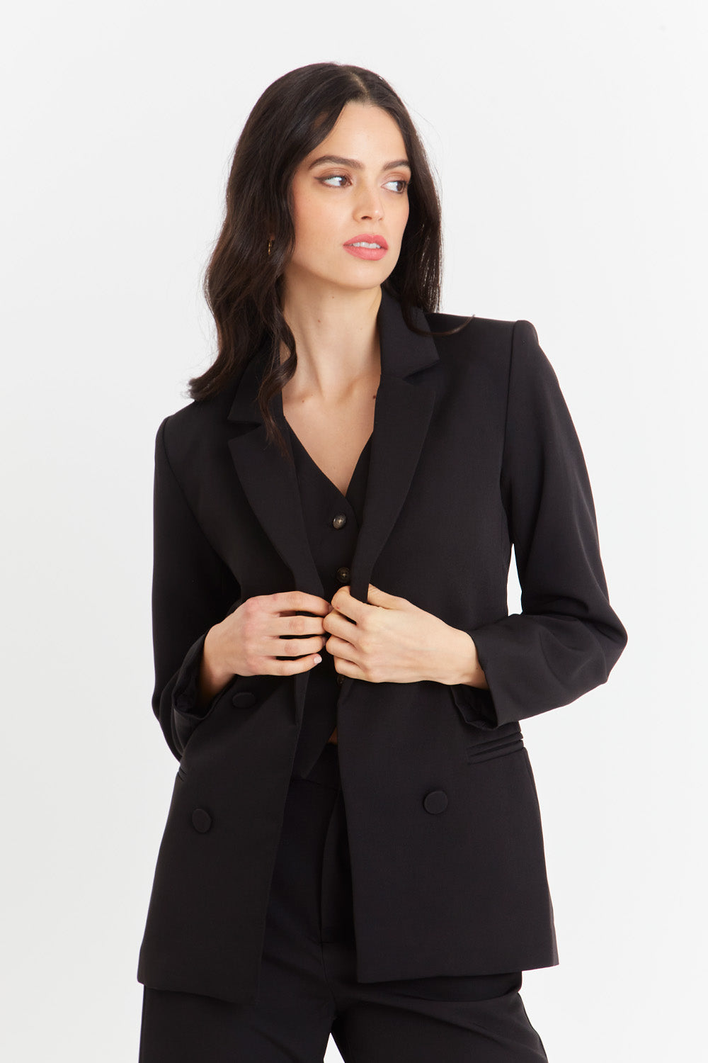 Blazer Básico de Tope Negro