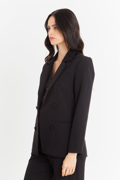 Blazer Básico de Tope Negro