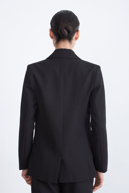 Blazer Básico de Tope Negro