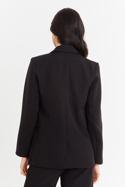 Blazer Básico de Tope Negro