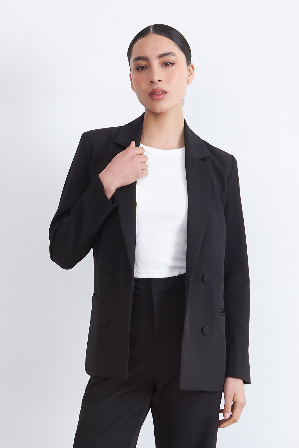 Blazer Básico de Tope Negro