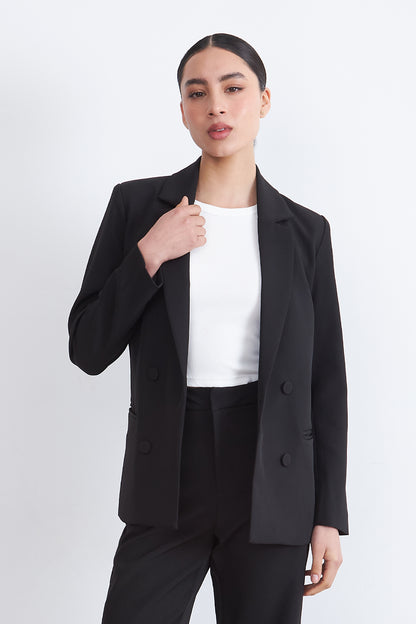 Blazer Básico de Tope Negro
