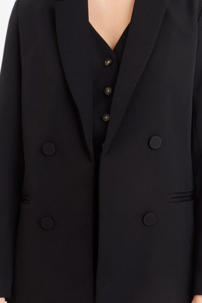 Blazer Básico de Tope Negro