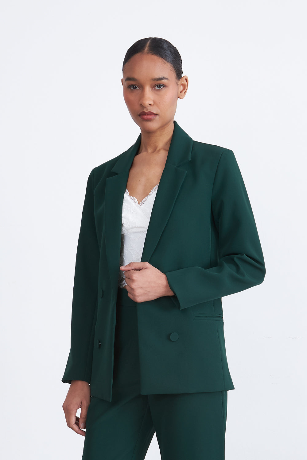 Blazer Básico de Tope Verde