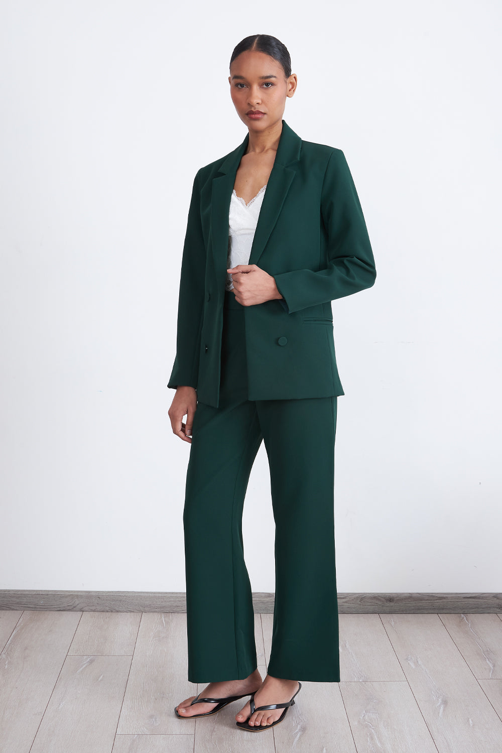 Blazer Básico de Tope Verde