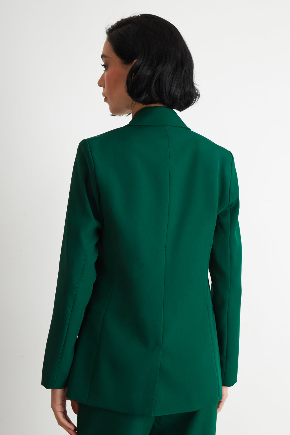 Blazer Básico De Tope Verde