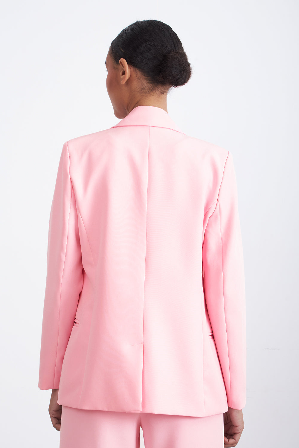 Blazer Básico de Tope Rosado