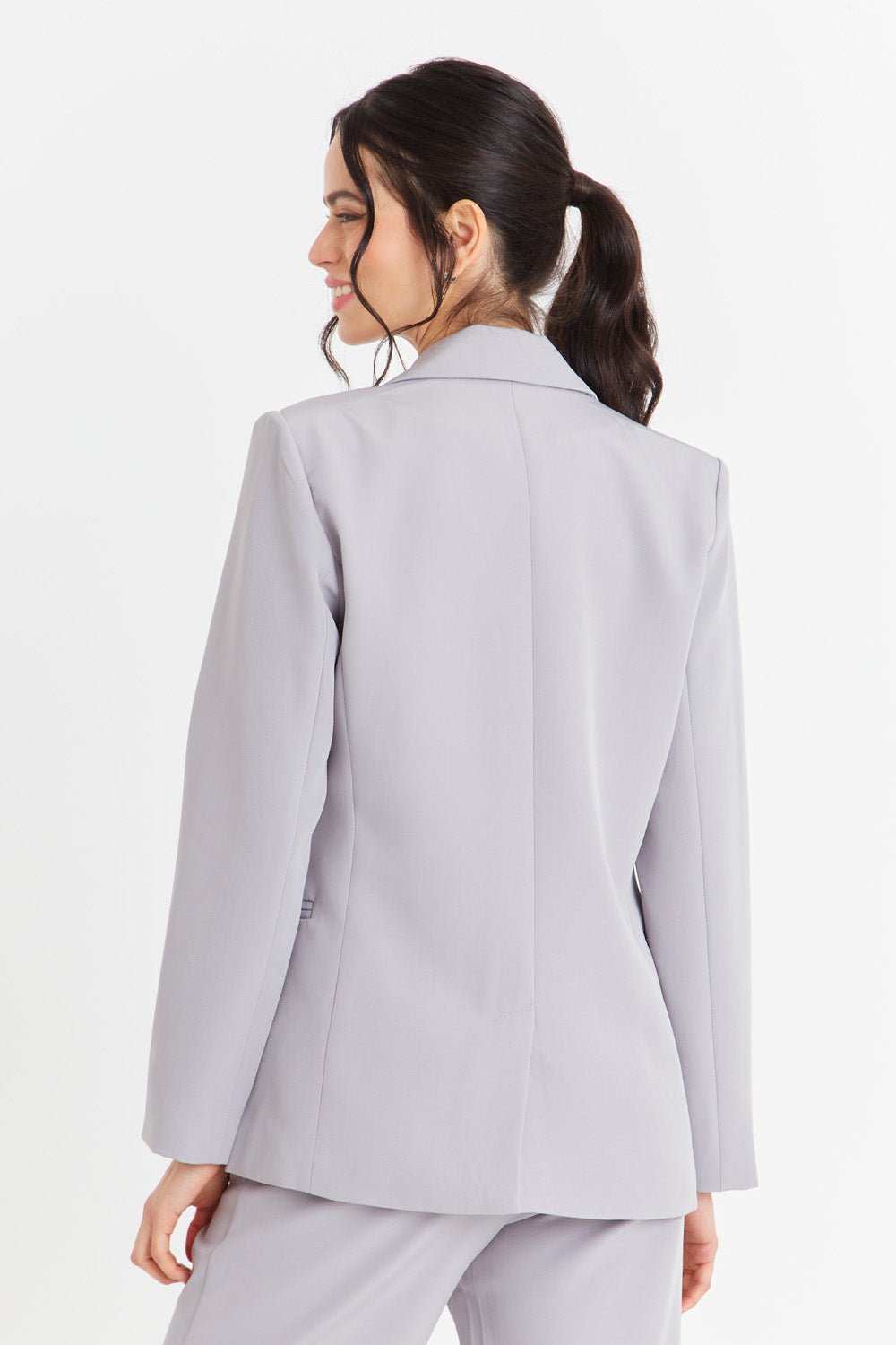 Blazer Básico de Tope Gris Nicopoly