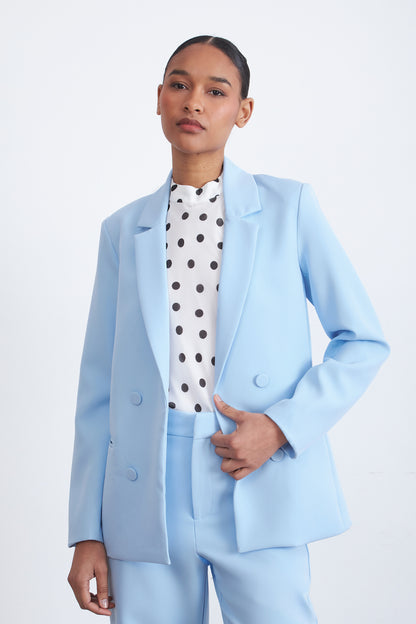 Blazer Básico de Tope Azul