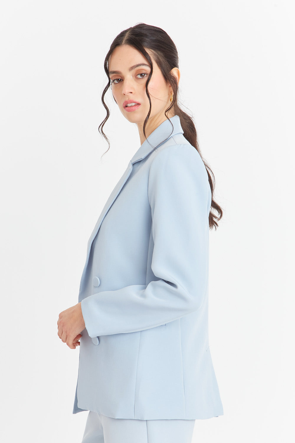 Blazer Básico de Tope Azul Nicopoly