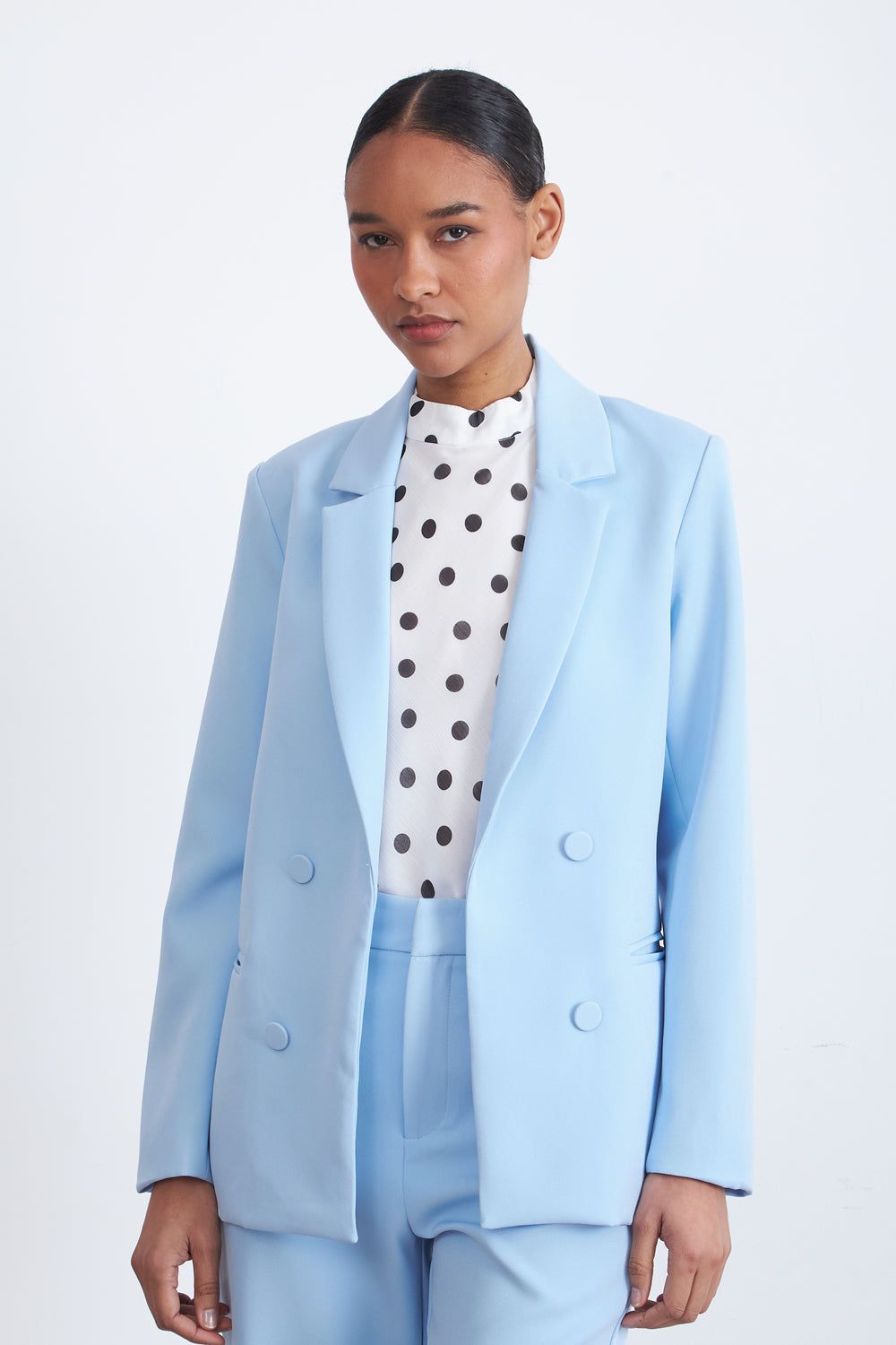 Blazer Básico de Tope Azul