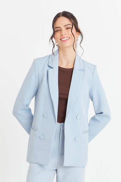 Blazer Básico de Tope Azul Nicopoly