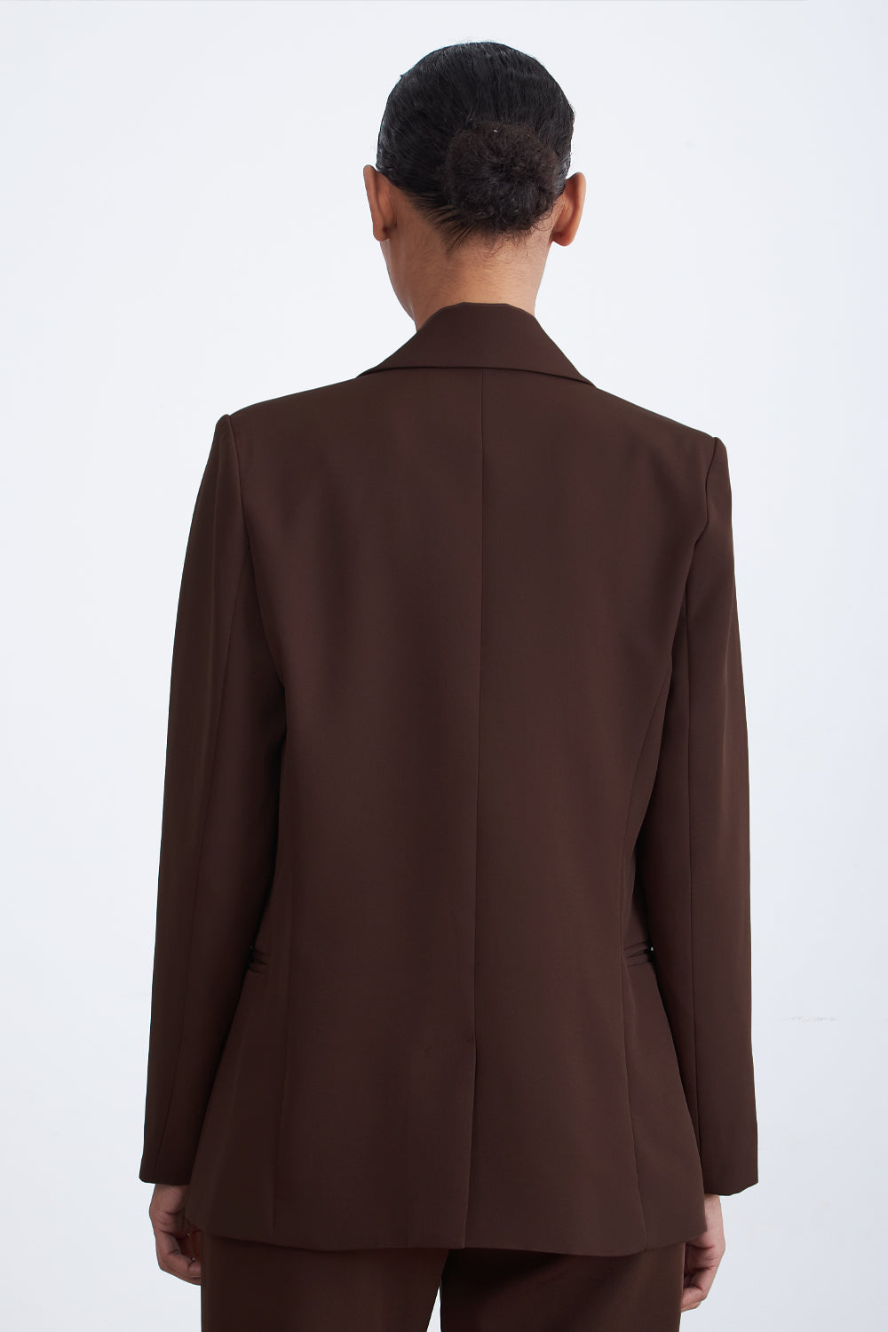 Blazer Básico de Tope Café