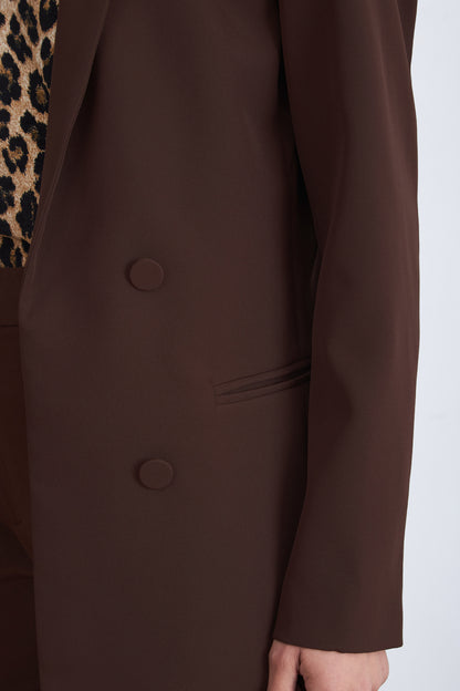 Blazer Básico de Tope Café