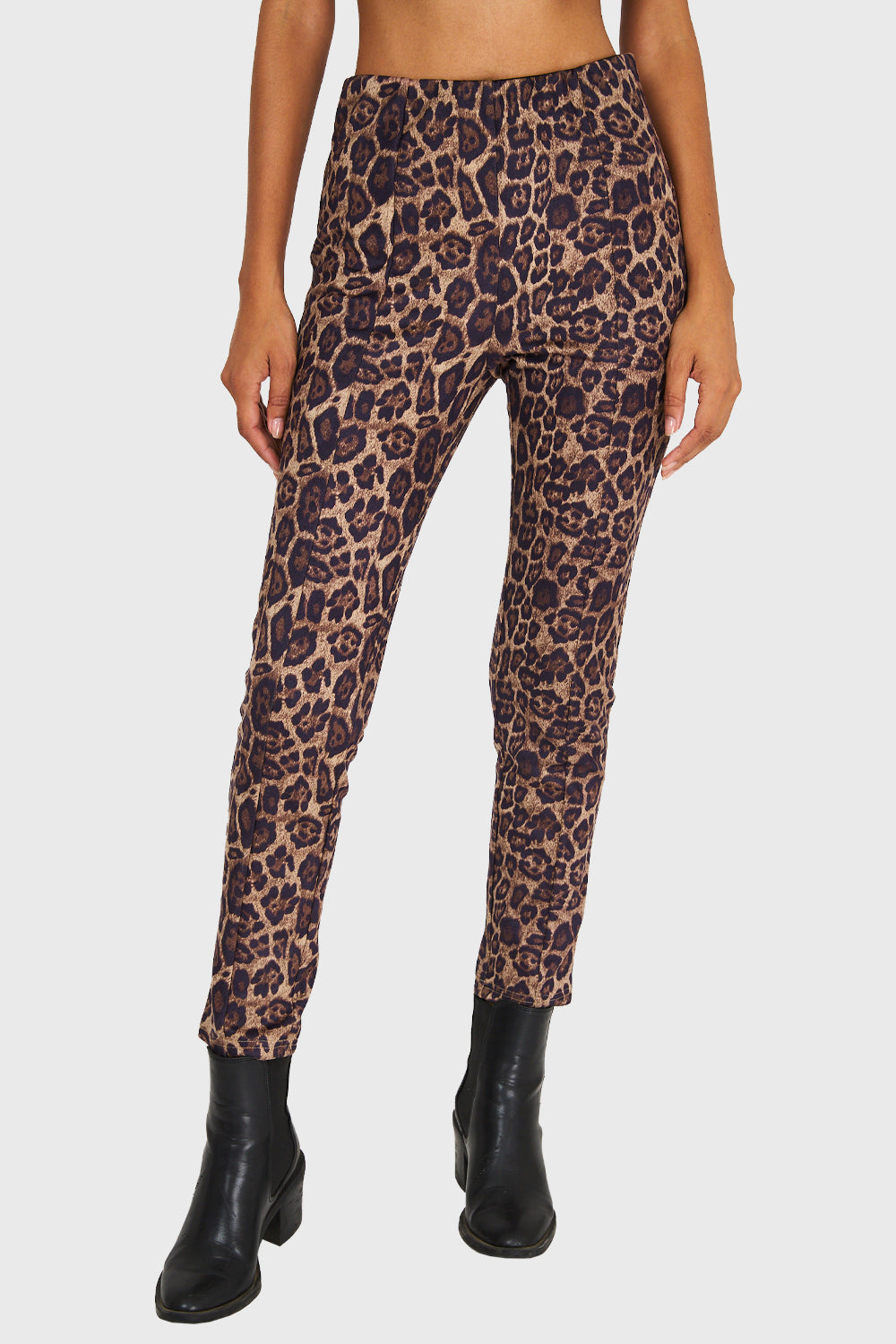 Calza Leopardo Café
