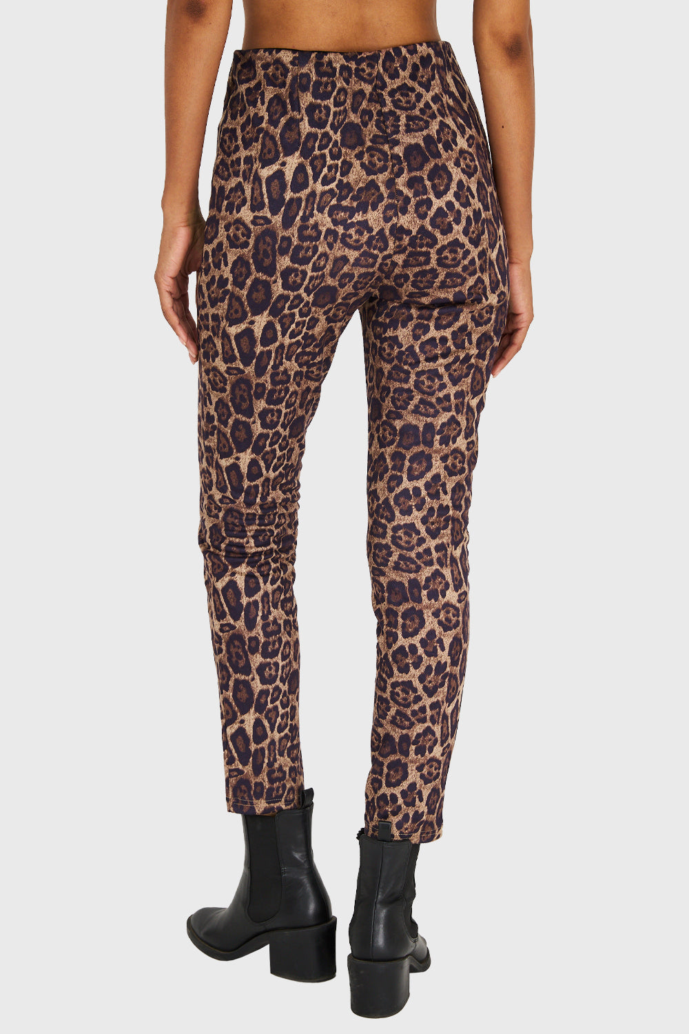 Calza Leopardo Café