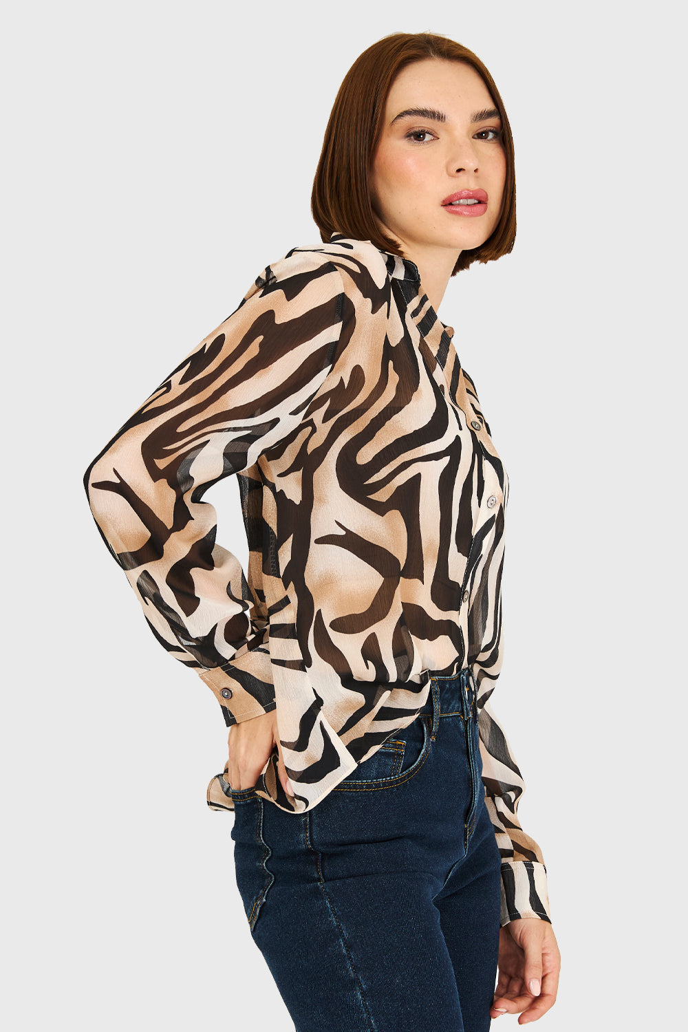 Blusa Cebra Beige