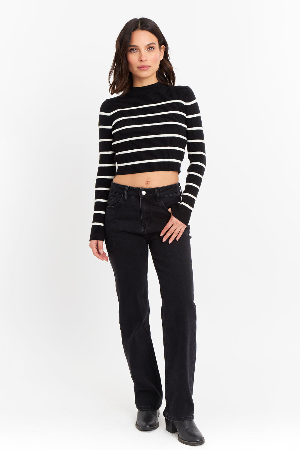 Jeans Básico Recto Negro