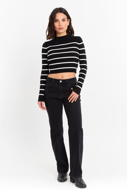 Jeans Básico Recto Negro