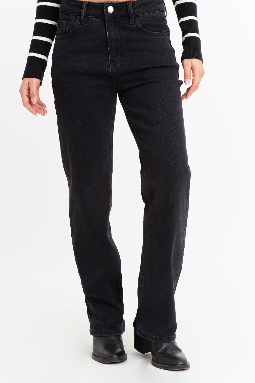 Jeans Básico Recto Negro