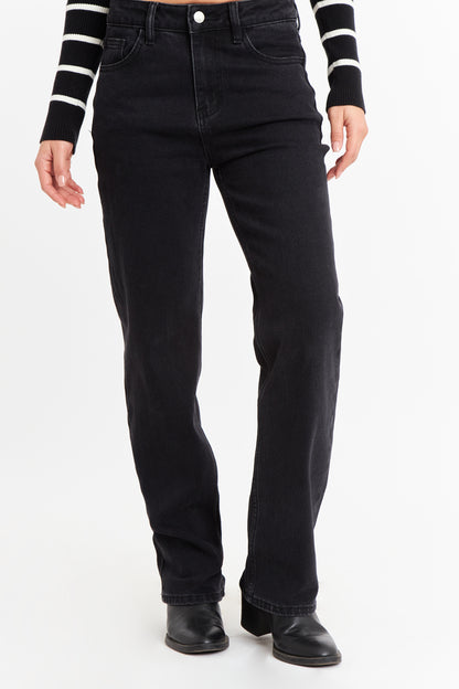 Jeans Básico Recto Negro