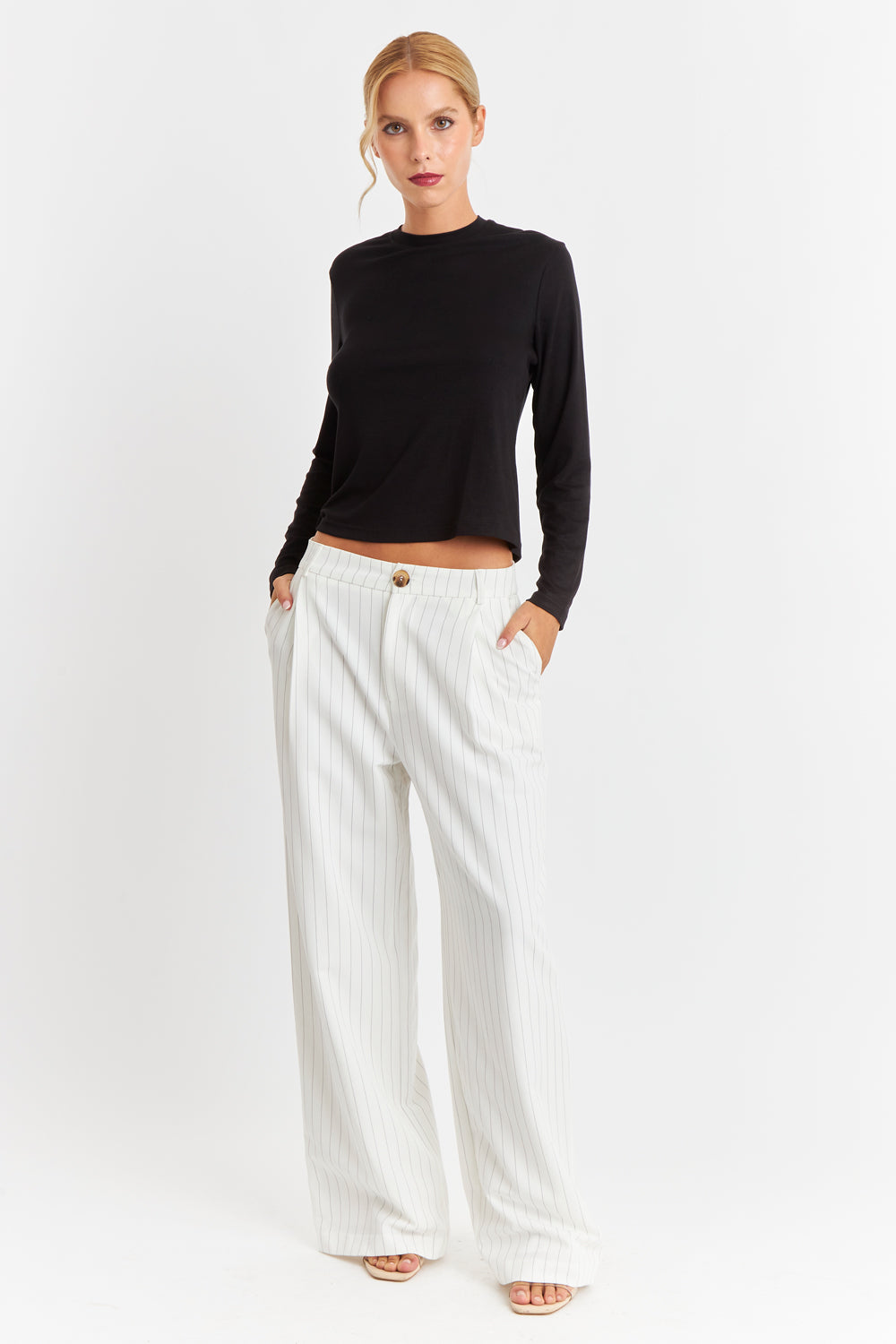 Polera Cuello Redondo Negro