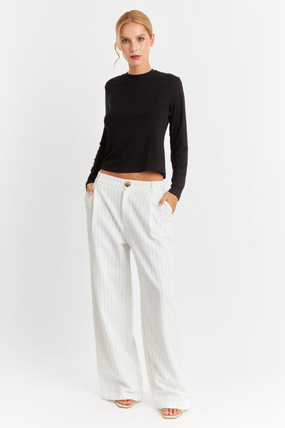 Polera Cuello Redondo Negro