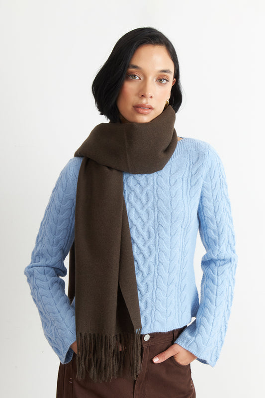 Bufanda Gruesa Mocca