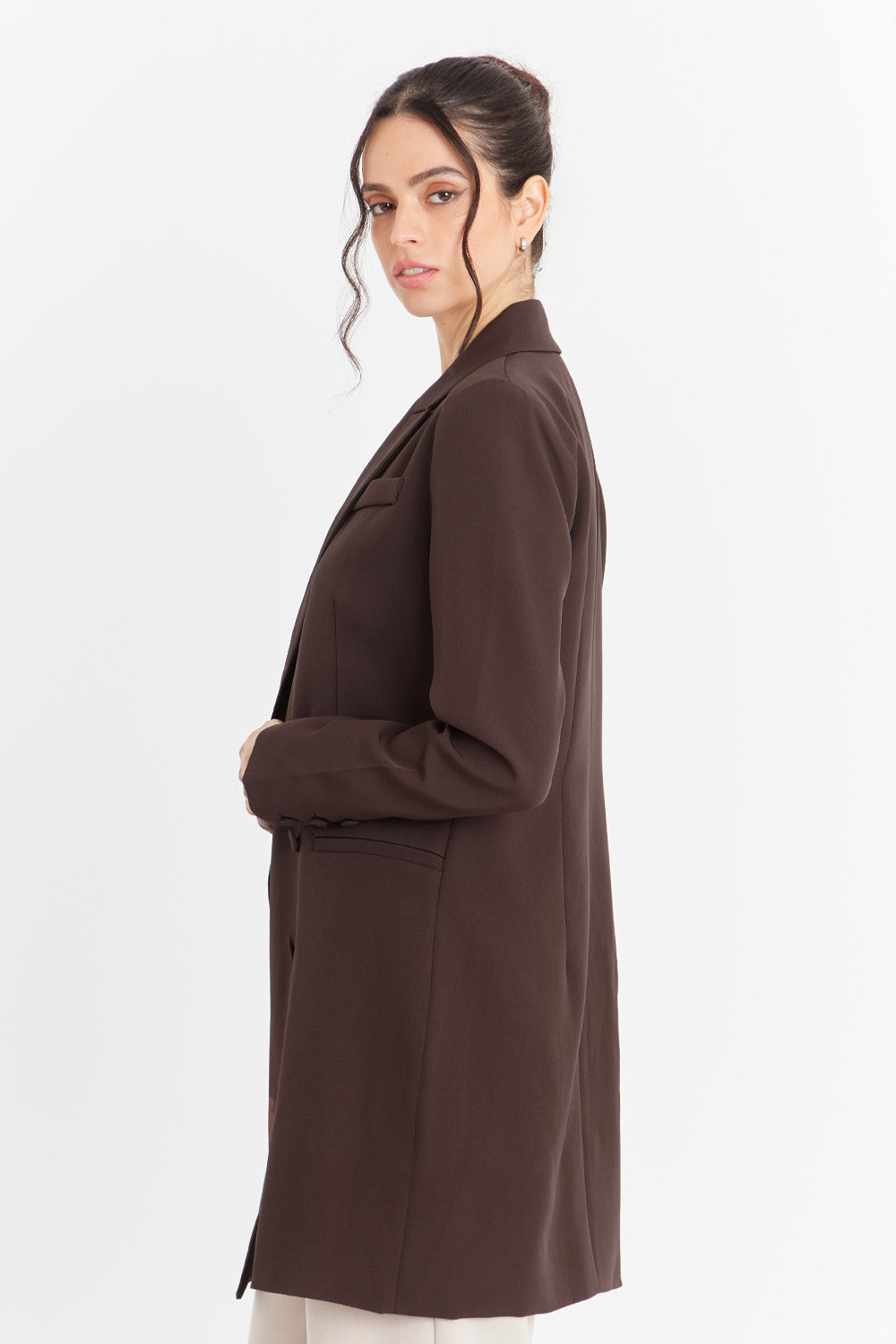 Blazer 6 Botones Marrón Nicopoly