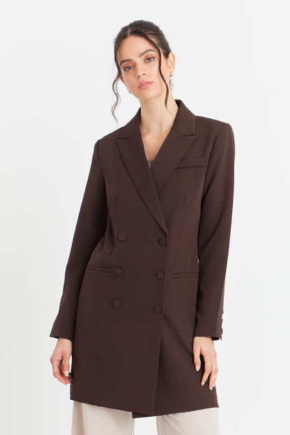 Blazer 6 Botones Marrón Nicopoly