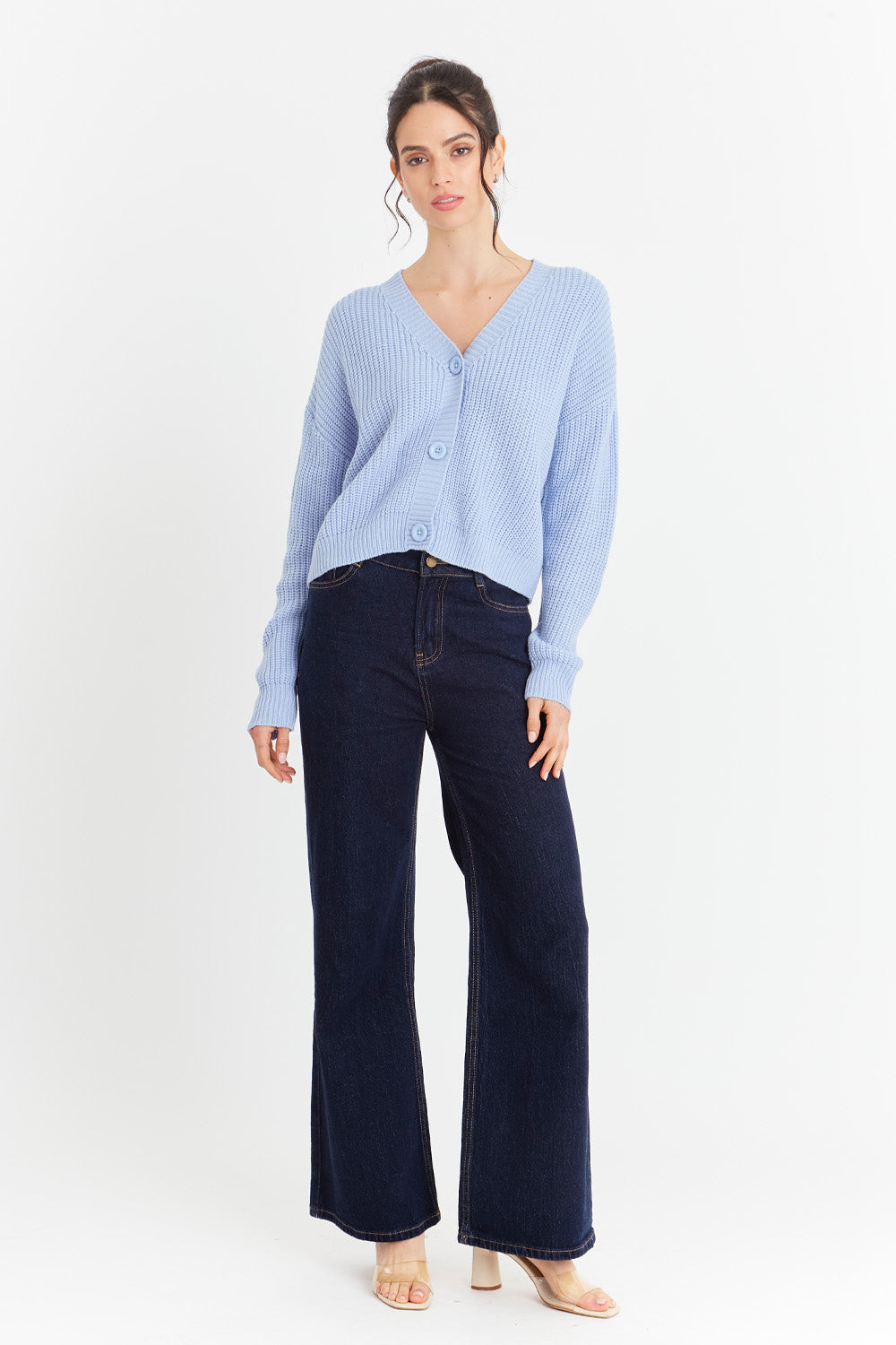 Cárdigan Básico Azul Nicopoly