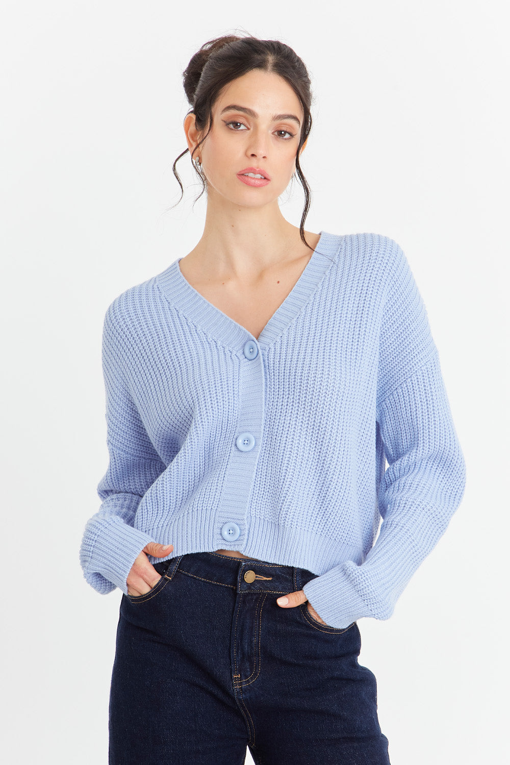 Cárdigan Básico Azul Nicopoly