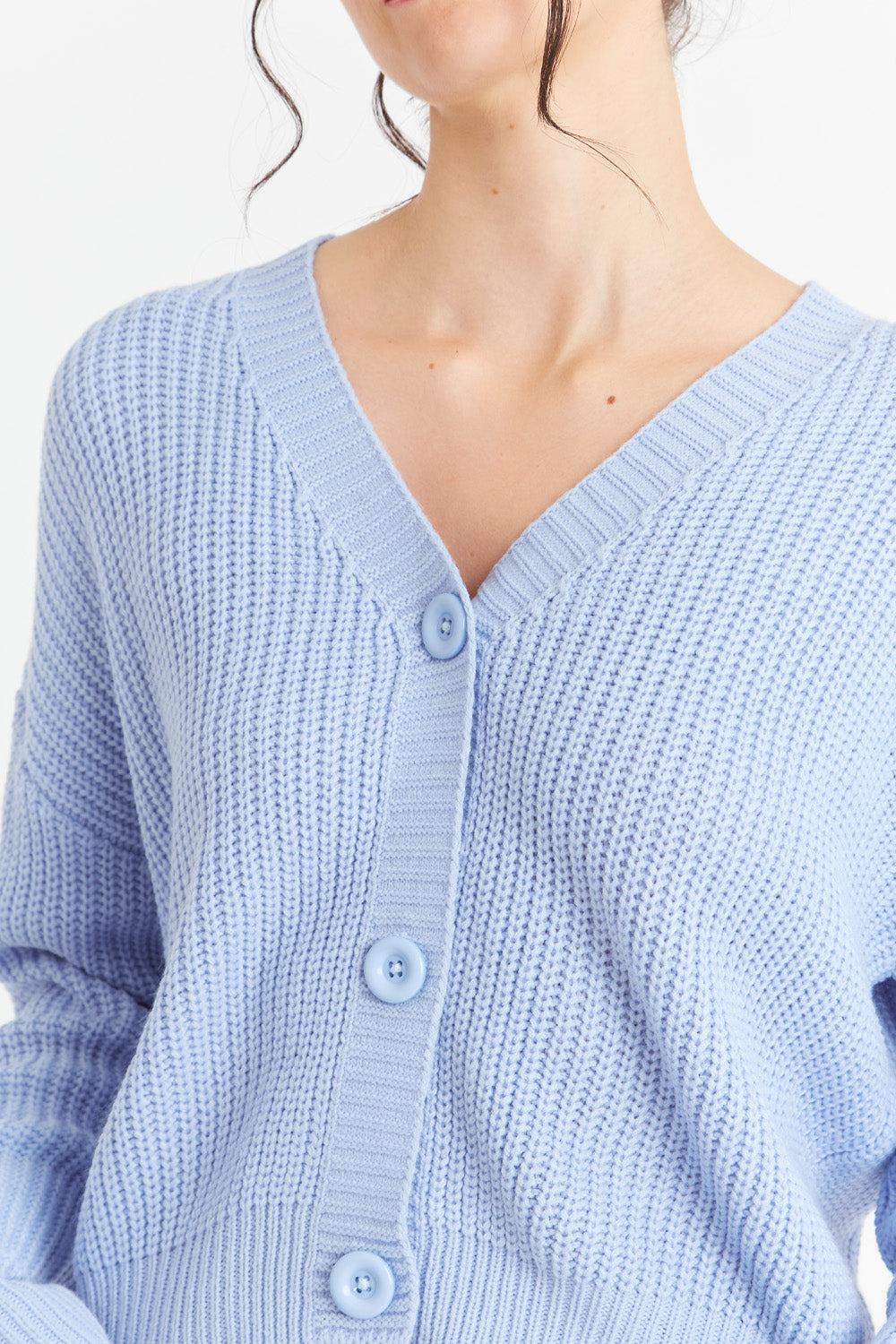 Cárdigan Básico Azul Nicopoly