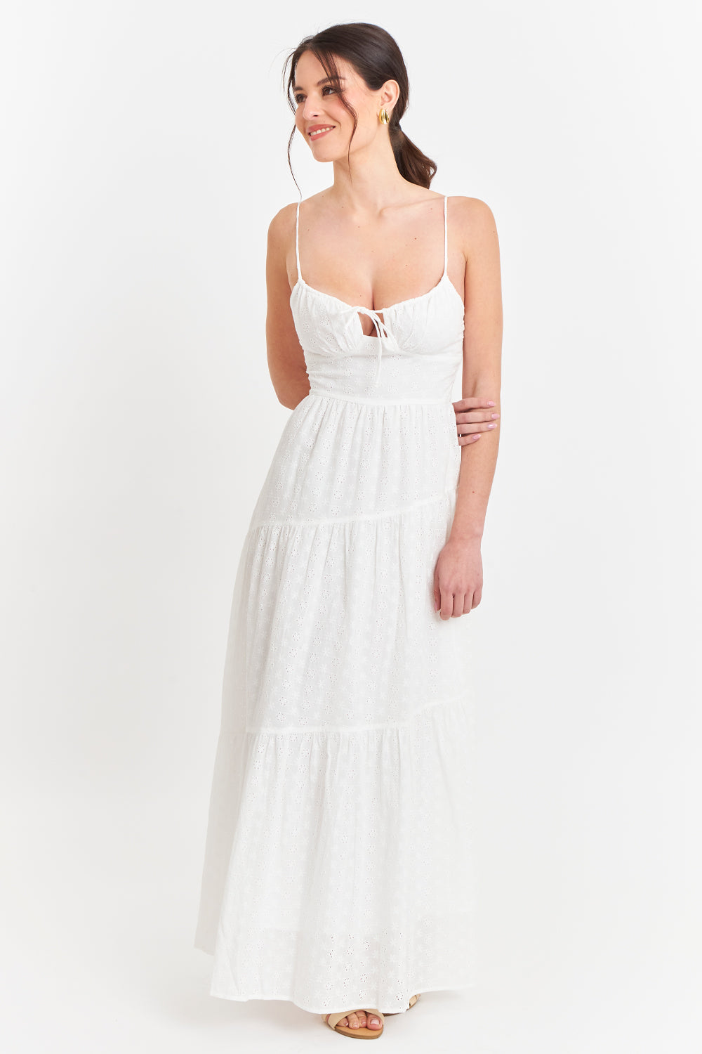 Vestido Broderie Blanco