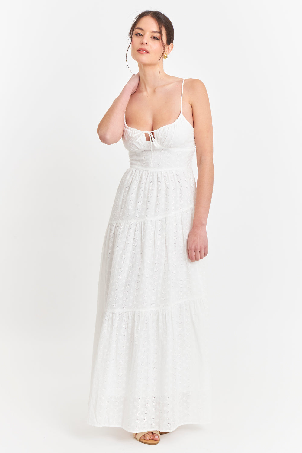 Vestido Broderie Blanco