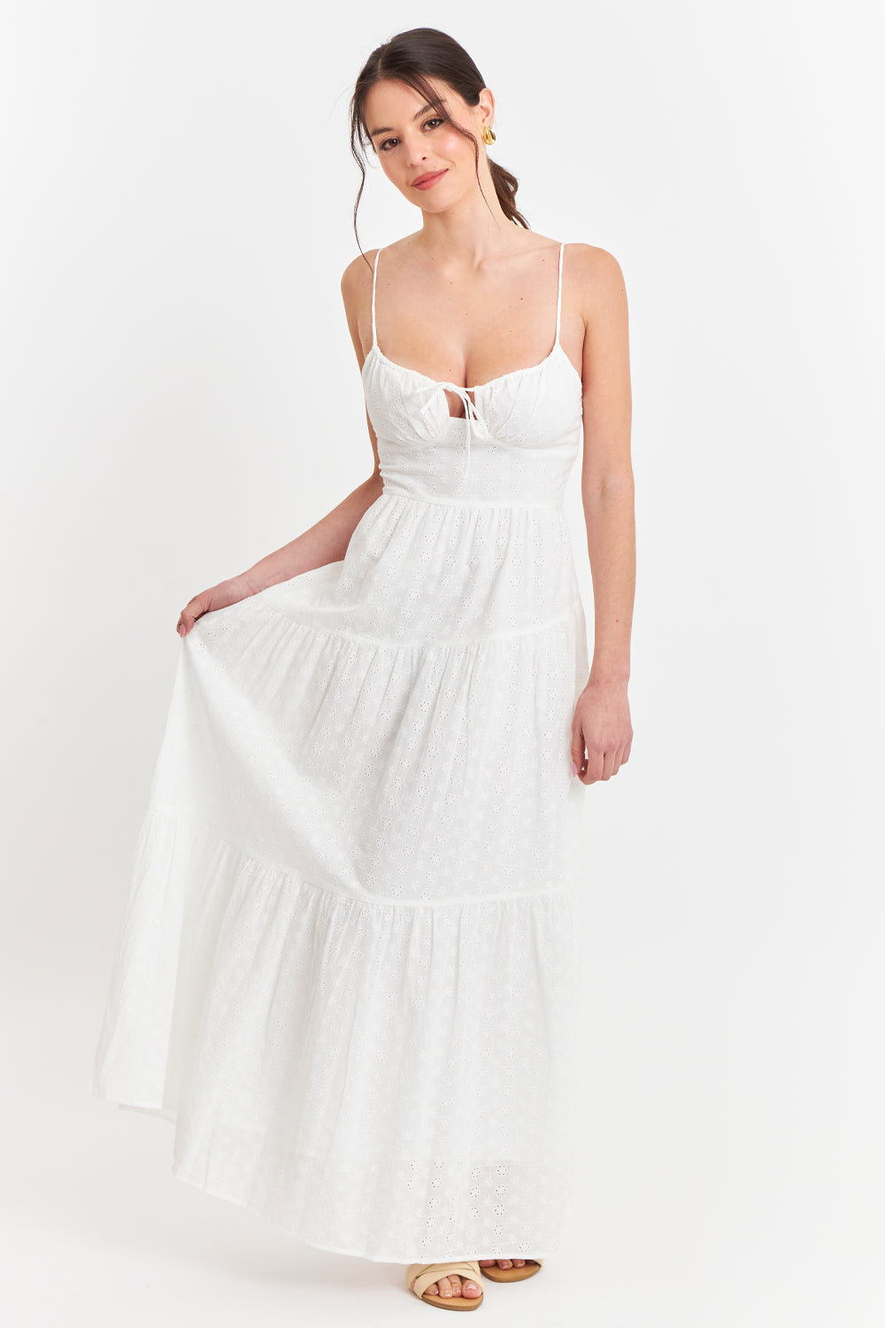 Vestido Broderie Blanco