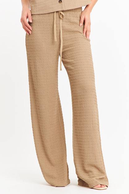 Pantalón Tipo Crepé Ajustable Khaki